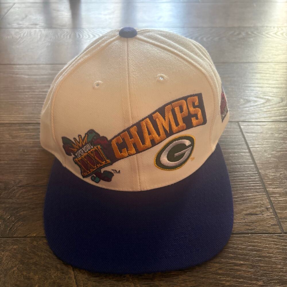 Vintage Super Bowl XXI 31 Packers New Orleans Sports Specialties Snap Hat NFL
